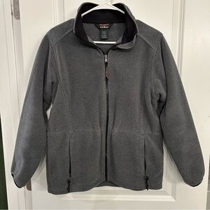 L.L. Bean Gray Fleece Jacket Late 90’s